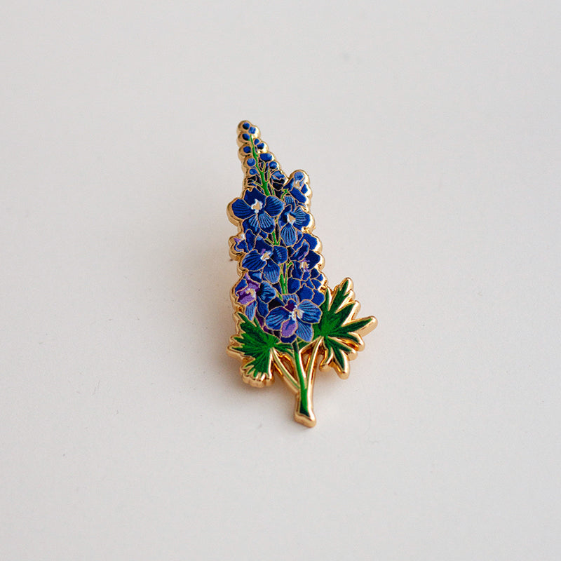 Azalea Floral Enamel Pin, The Gray Muse