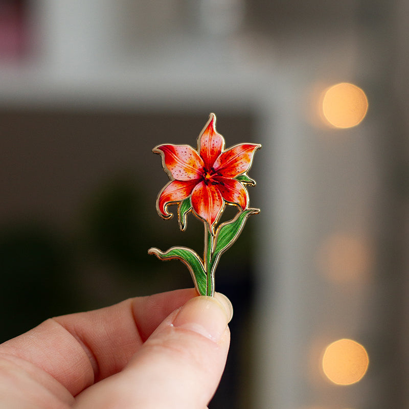 Dandelion Floral Enamel Pin