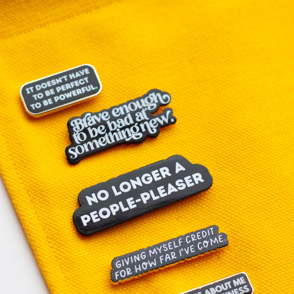 Text Collection Unique Enamel Pins By The Gray Muse