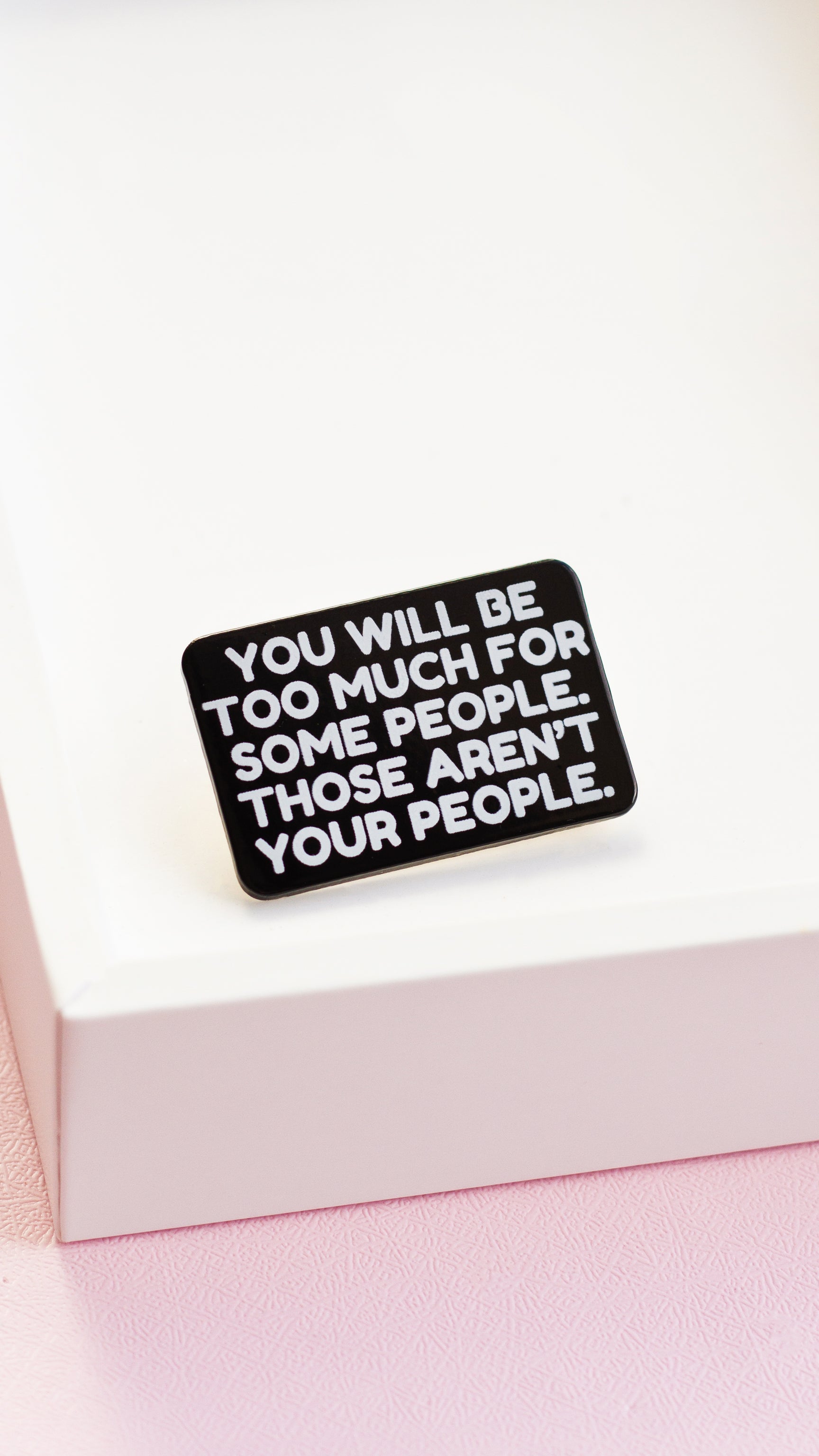 Not Your People Enamel Pin | The Gray Muse | Worldwide Shipping