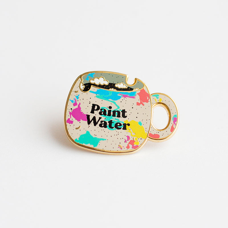Not Paint Water Cup Enamel Pin – The Gray Muse